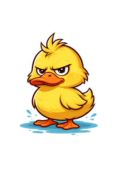 Ugly Manlings duck mascot seal